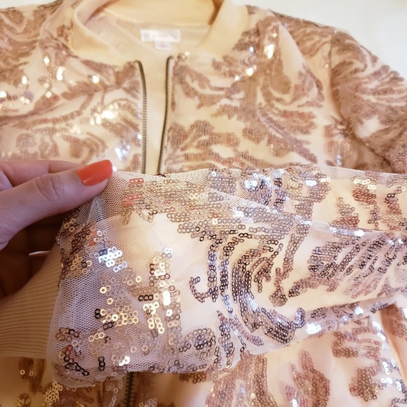 💛 Xhilaration sequin bomber jacket - Picture 5 of 5